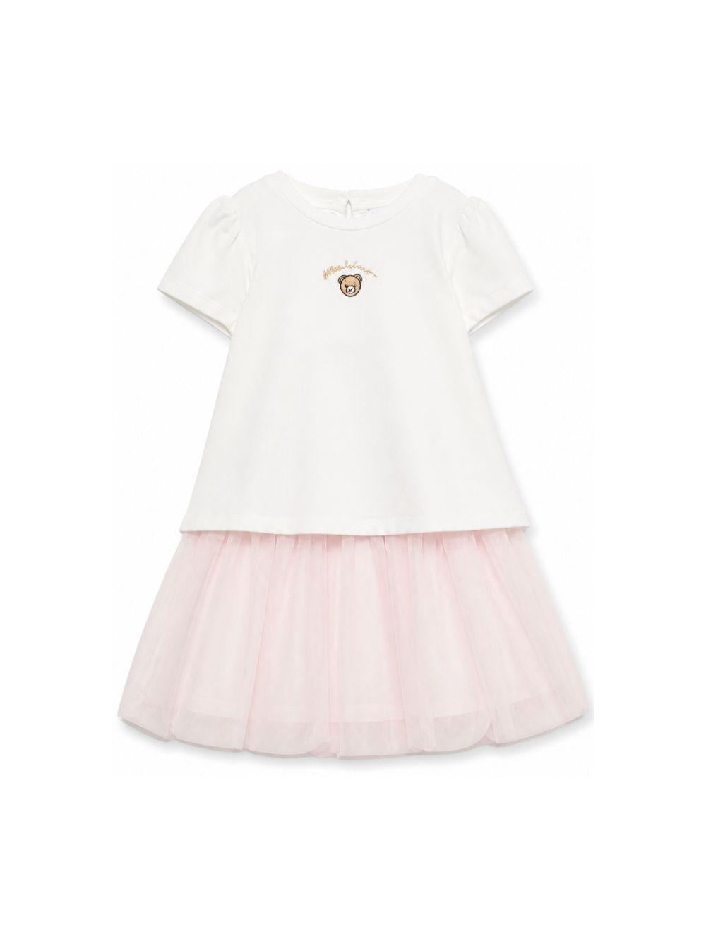 Set t-shirt e gonna per neonata Moschino Kids multicolore con ricamo Teddy Bear MDG01SL1A12 50209 MOSCHINO KIDS 