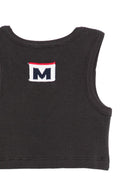 T-shirt per bambina MSGM Kids nera senza maniche S6MSJGTA030 102 MSGM KIDS 