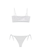 Bikini per donna MC2 Saint Barth grigio con dettaglio glitterato P25MC2MRL0001 00348H MC2 ST. BARTH 