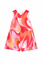 Abito smanicato per bambina Emilio Pucci Junior multicolor con stampa all-over PYAA02 S0232 50EAR EMILIO PUCCI KIDS 