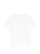 T-shirt per bambina Roberto Cavalli Kids bianca con monogramma CGP26025TS WHITE ROBERTO CAVALLI KIDS 