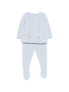 Set maglioncino e pantaloni per neonato Paz Rodriguez azzurro lavorato a maglia 103-123187 801 PaZ RODRIGUEZ KIDS 