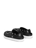 Sandali per bambini Dolce & Gabbana Kids neri con applicazione logo sul davanti DN0213 AT079 80999 DOLCE & GABBANA KIDS 