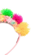 Cerchietto per bambina Billieblush rosa con dettagli ponpon U22058 Z41 BILLIEBLUSH KIDS 
