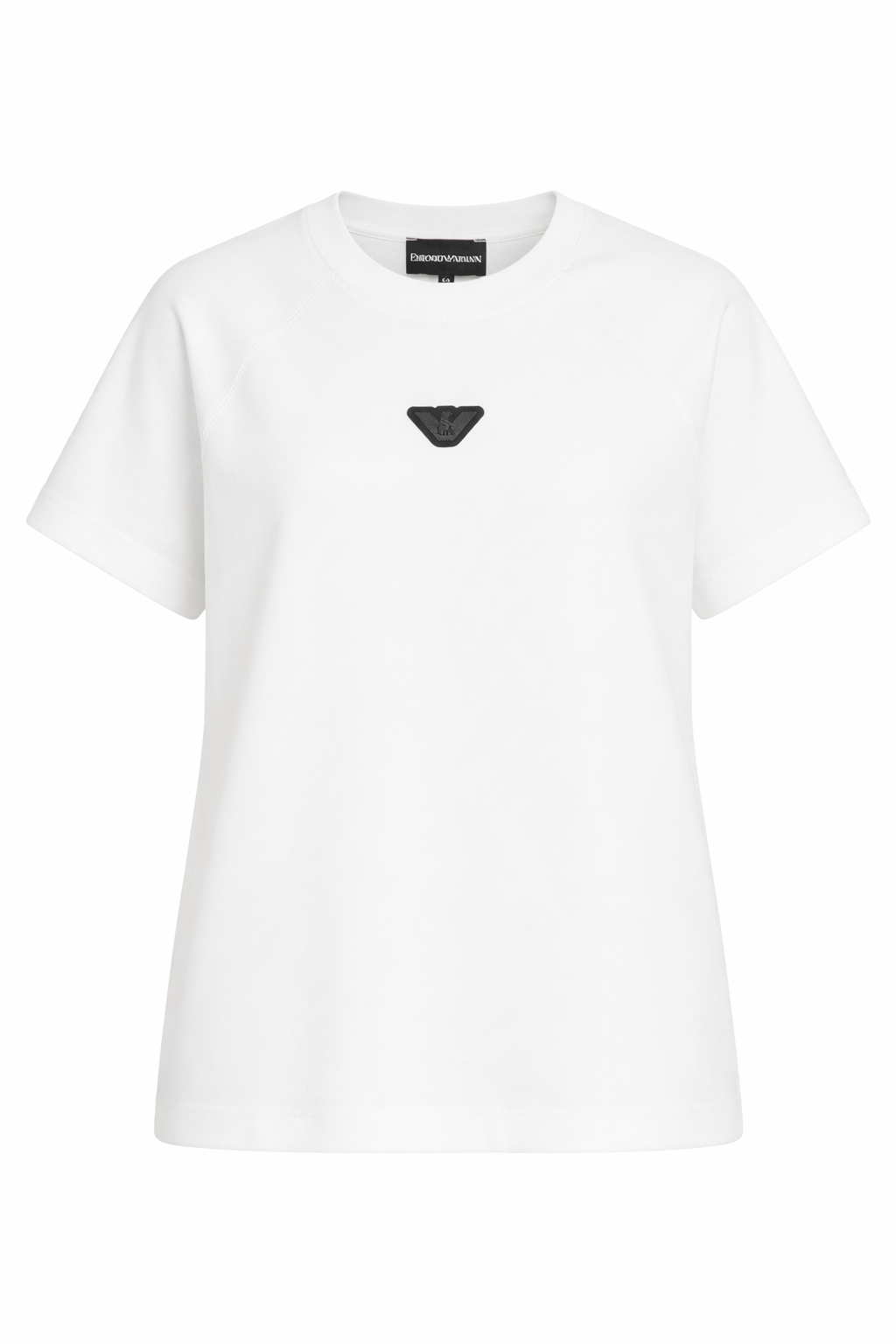 T-shirt per bambino Emporio Armani Kids bianca con logo Aquila sul davanti EB000943 AF13715 U0003 EMPORIO ARMANI KIDS 
