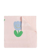 Coperta per neonati Stella McCartney Kids rosa con ricamo a fiori TY0000 Z2423 51Z STELLA McCARTNEY KIDS 