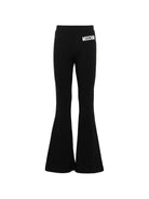 Pantaloni sportivi per bambina Moschino Kids neri svasati HDP076LBA00 60100 MOSCHINO KIDS 
