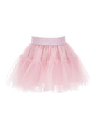 Gonna per neonata Monnalisa rosa con banda logo 37GTULL T9945 0090 MONNALISA KIDS 