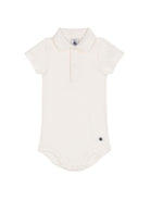 Tutina per neonati Petit Bateau bianca con colletto A09ZH 01 PETIT BATEAU KIDS 