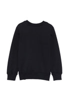 Felpa per bambini Moschino Kids nera con logo sul davanti HUF09XLCA19 60100 MOSCHINO KIDS 