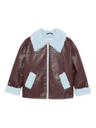Giubbino per bambina Scotch & Soda Kids marrone con chiusura con cerniera 180723 201 SCOTCH&SODA 