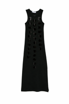 Abito per bambina MSGM Kids nero con dettagli a pois S6MSJGDR101 110 MSGM KIDS 
