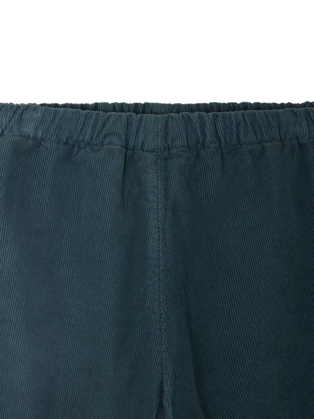 Pantaloni per neonato Bonpoint Dandy verde a coste con vita elasticizzata W05ZPAW00005 043 BONPOINT 