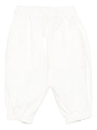 Pantaloni per neonato Album di Famiglia Kids bianchi con polsini elasticizzati 25W23389 M ALBUM DI FAMIGLIA 