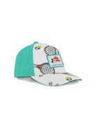 Cappello per bambino The Marc Jacobs x Mickey Mouse verde con stampa racchette da tennis W60842 73D THE MARC JACOBS KIDS 