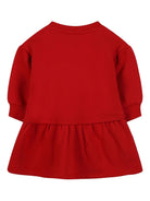 Abito per neonata Kenzo Kids rosso con stampa a fiori con logo K61273 968 KENZO KIDS 