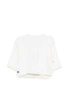 Cardigan per neonata Petit Bateau Kids bianco con ricamo cuori sul davanti A0GNS 03 PETIT BATEAU KIDS 