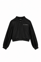 Giacca per bambina Karl Lagerfeld Kids nera con zip Z31131 09B KARL LAGERFELD KIDS 