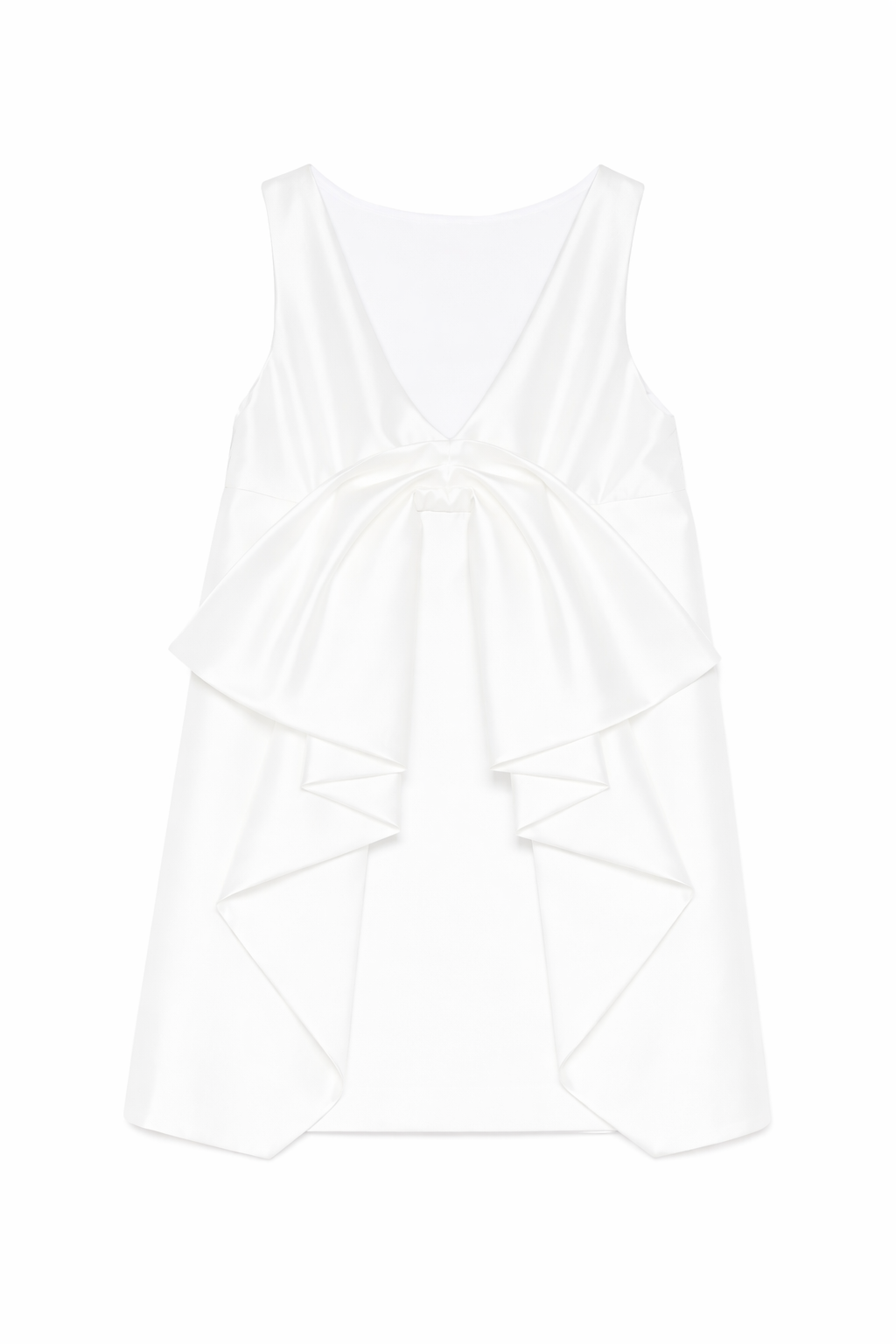 Abito smanicato per bambina Elisabetta Franchi La Mia Bambina bianco con decorazione EFAB6550TV032 0004 ElISABETTA FRANCHI 