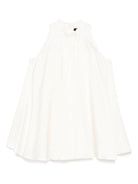 Abito per bambina Balmain Kids bianco con motivo jacquard BW1D62 S0192 102 BALMAIN KIDS 