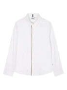 Camicia per bambino BOSS Kids bianca con chiusura con zip J52319 10P BOSS KIDS 