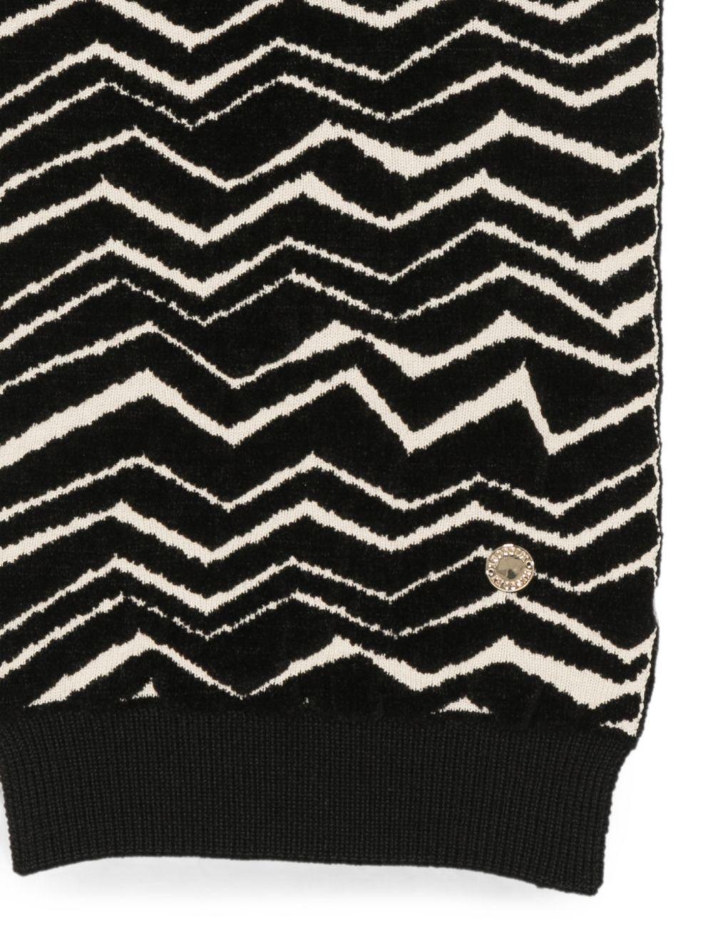 Sciarpa per bambini Missoni Kids nera con motivo a zigzag MZ0B13 W0028 930BG MISSONI KIDS 