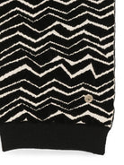 Sciarpa per bambini Missoni Kids nera con motivo a zigzag MZ0B13 W0028 930BG MISSONI KIDS 