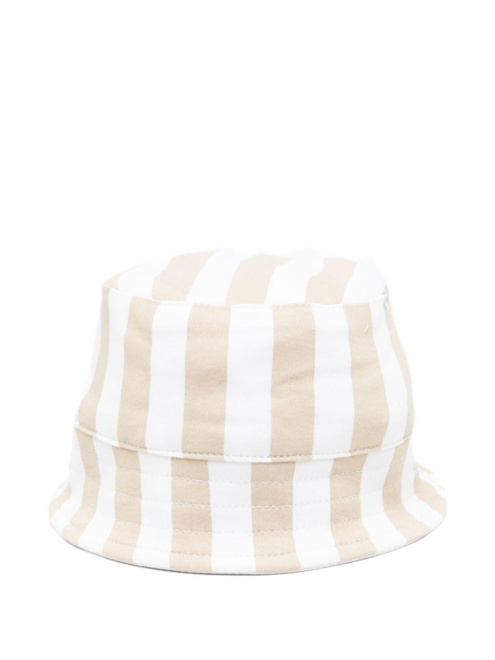 Cappello a pescatore per neonato Boss Kids beige con design a righe J53097 249 BOSS KIDS 