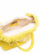 Borsa Vanity MC2 Saint Barth giallo con stampa logo sul davanti VANI001 00766L MC2 ST. BARTH KIDS 