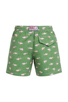 Costume da bagno per bambino MC2 Saint Barth Kids verde con stampa grafica squali JEA0004 02149L MC2 ST. BARTH KIDS 