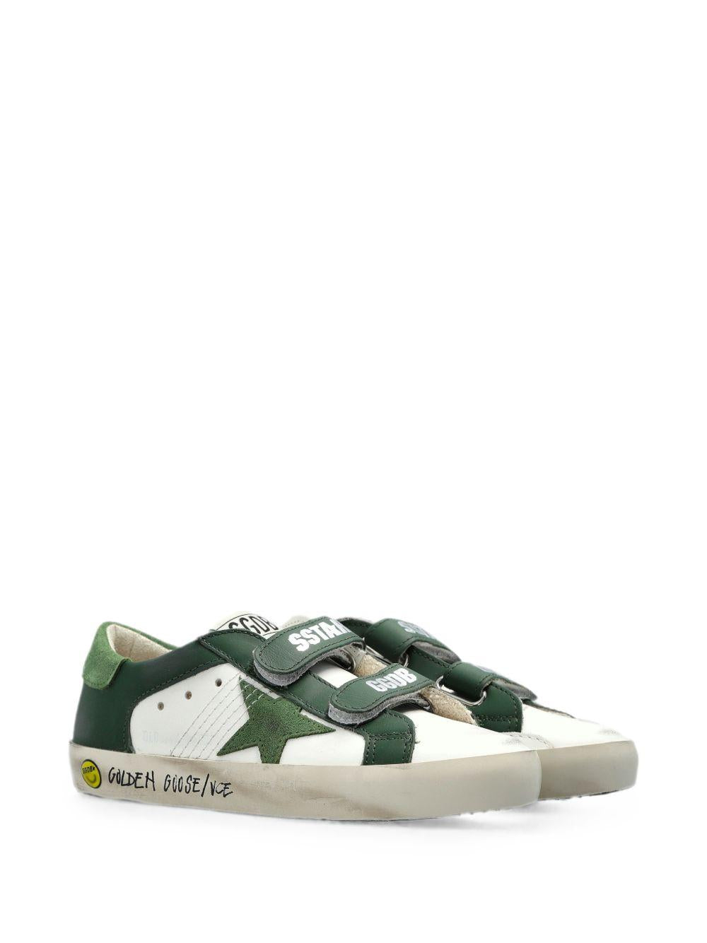 Sneakers per bambino Golden Goose Kids verde con chiusura a strappo F00143F008663 10502 GOLDEN GOOSE KIDS 
