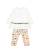 Completo t-shirt e pantaloni per neonata Monnalisa Kids multicolore con stampa leopardata 39H500 8002 0180 MONNALISA KIDS 