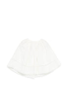 Mantellina per neonata Paz Rodriguez bianca con dettagli in pizzo 019-153271 60 PaZ RODRIGUEZ KIDS 