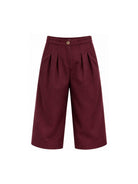 Pantaloni per bambino Balmain Kids rossi con placca con logo color oro BZ6A40 I0339 530OR BALMAIN KIDS 