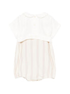 Tutina per neonato Mariella Ferrari beige con colletto Peter Pan PLS17 023 047 MARIELLA FERRARI 