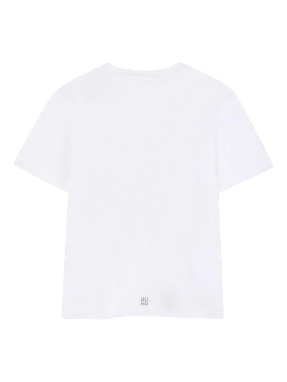 T-shirt per bambini Givenchy Kids bianca con stampa con logo H30951 10P GIVENCHY KIDS 