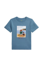 T-shirt per bambino Polo Ralph Lauren Kids blu con stampa grafica 322A12424 001 Ralph Lauren kids 