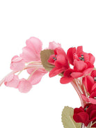 Cerchietto per capelli per bambina Monnalisa rosa con applicazione fiori 79G011 7071 9144 MONNALISA KIDS 
