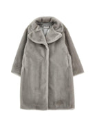 Cappotto per bambina Monnalisa Kids grigio con colletto 17H109 8034 0032 MONNALISA KIDS 