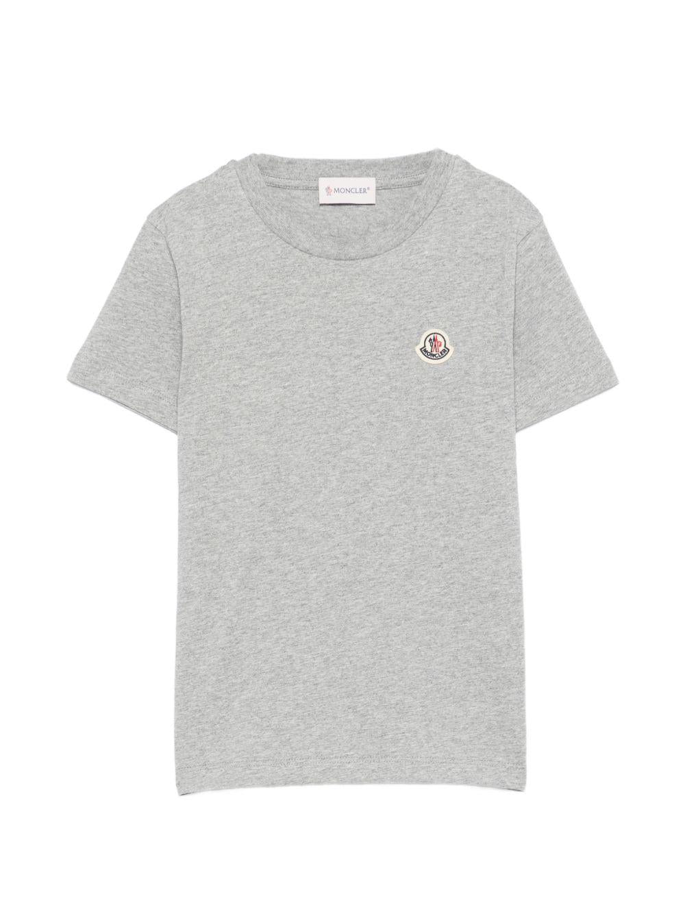 Set di tre t-shirt per bambino Moncler Enfant multicolore con logo sul davanti L29548C0001389AT9 3P9 MONCLER KIDS 
