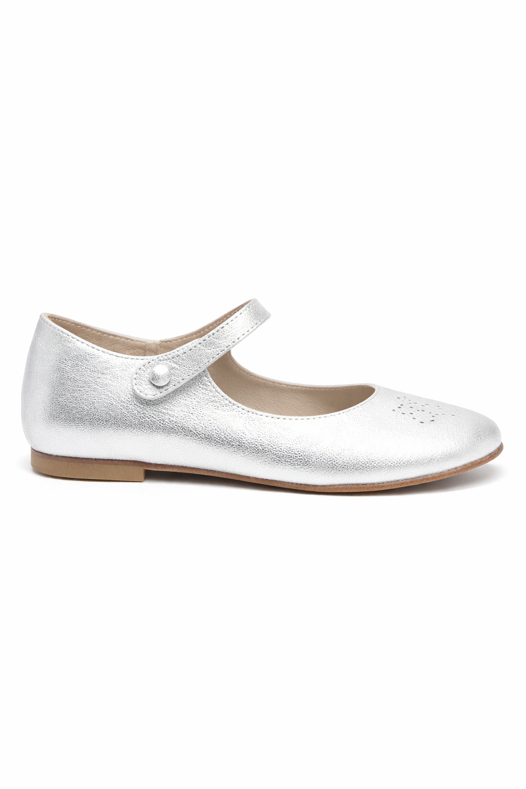 Ballerine per bambina Bonpoint argentate con dettaglio ciliegie S06GSOL00003 089 BONPOINT KIDS 