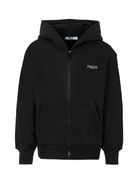 Felpa per bambino MSGM Kids nero con cappuccio e zip F5MSJUZH002 110 MSGM KIDS 