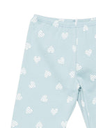 Pigiama per bambini Petit Bateau azzurro con stampa a cuori A0FYD 01 PETIT BATEAU KIDS 
