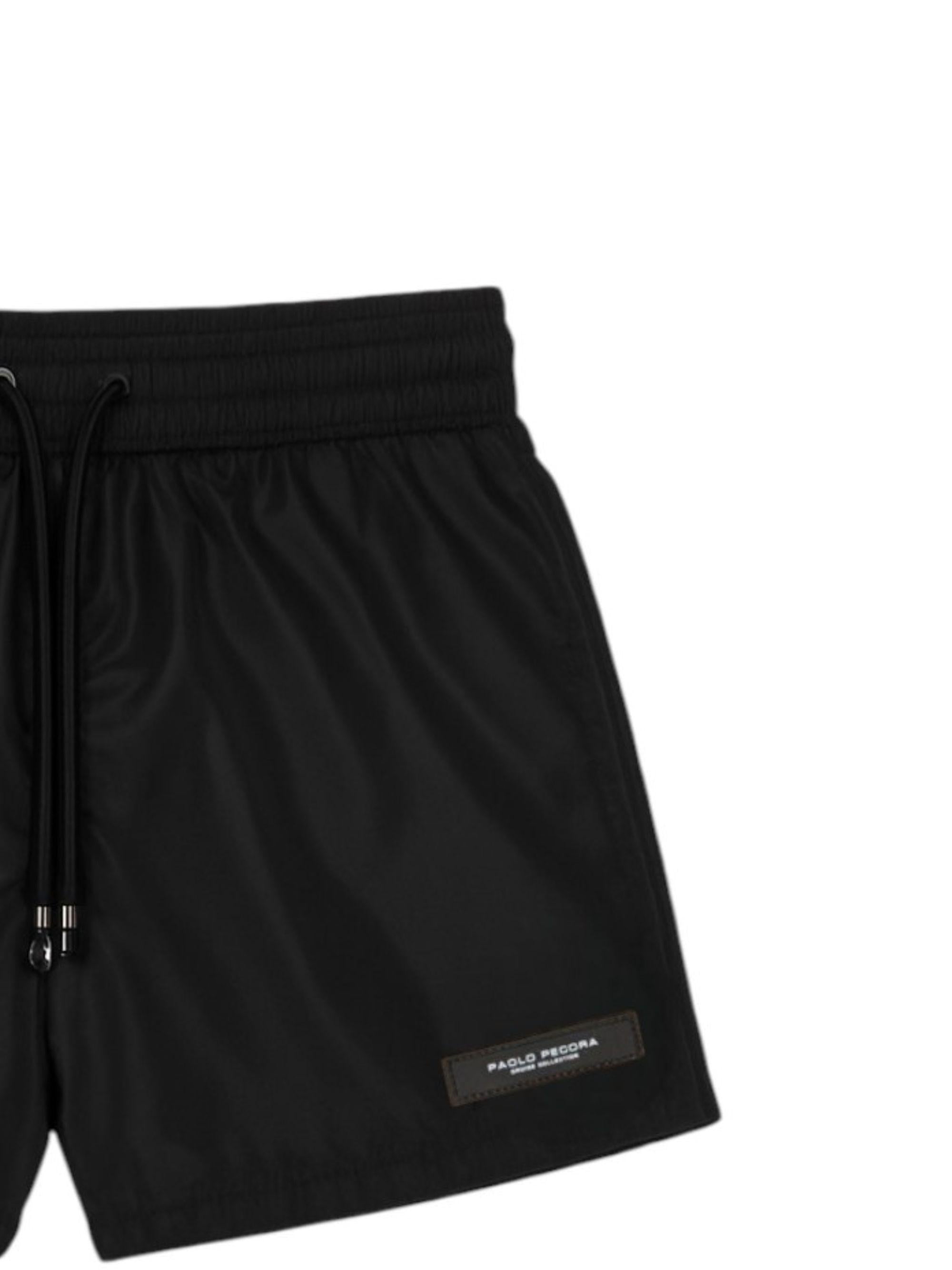 Costume per bambino Paolo Pecora Kids nero con vita elasticizzata PP2041 NERO PAOLO PECORA KIDS 