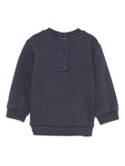Felpa per neonati Etro Kids blu con ricamo Pegaso e chiusura con bottoni GX4510 Z3333 667 ETRO KIDS 