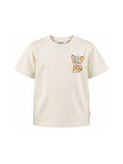 T-shirt per bambina Molo Kids bianca con stampa grafica 2W26A204 5785 MOLO KIDS 