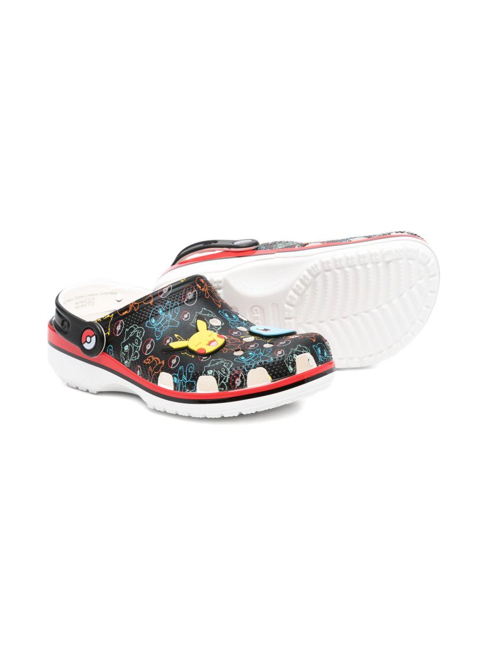 Clogs per bambino Crocs Kids nere con stampa Pokémon 211344 MLT CROCS KIDS 