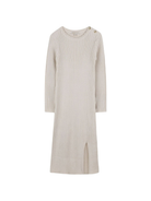 Abito lungo per bambina Michael Kors Kids beige a coste e maniche lunghe R30476 Z99 MICHAEL KORS KIDS 