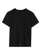 T-shirt per bambina Givenchy Kids nera con logo sul davanti H30959 09B GIVENCHY KIDS 