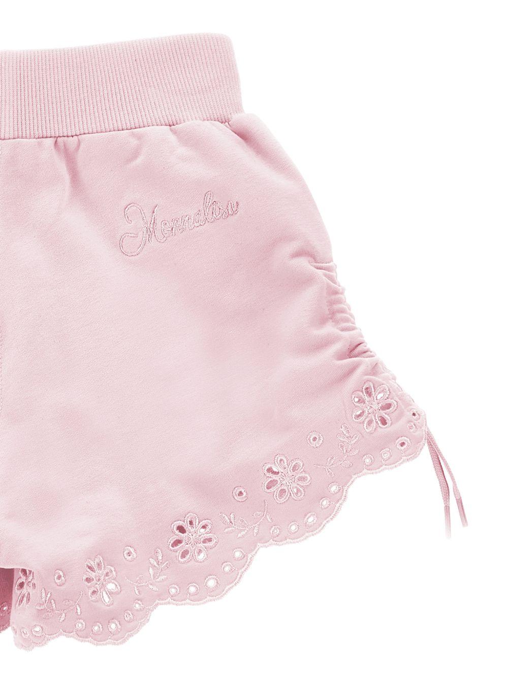 Shorts per bambina Monnalisa Kids  rosa con coulisse 17G401 7014 0090 MONNALISA KIDS 